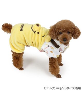 PET PARADISE ディズニー くまのプーさん ふわふわぬいぐるみ ロンパース 小型犬 イエロー