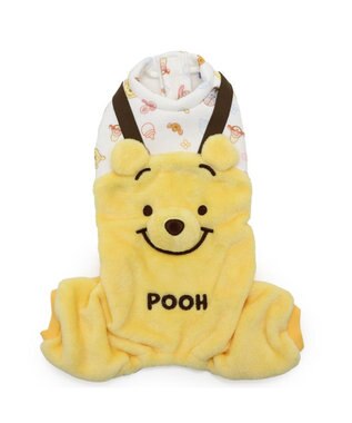 PET PARADISE ディズニー くまのプーさん ふわふわぬいぐるみ ロンパース 小型犬 イエロー