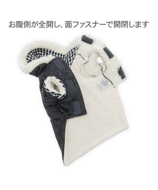 PET PARADISE ペットパラダイス フード付 ダッフルコート 小型犬 グレー