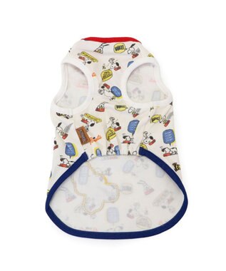 PET PARADISE スヌーピー ペティヒート天竺 タンクトップ 《えさ皿柄》 中型犬 大型犬 えさ皿柄