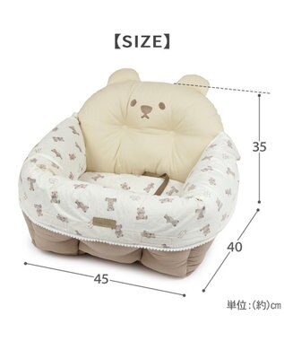 PET PARADISE ペットパラダイス くまちゃん 帆布 ドライブカドラー Ｍ ブラウン