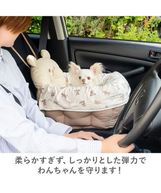 PET PARADISE ペットパラダイス くまちゃん 帆布 ドライブカドラー Ｍ ブラウン