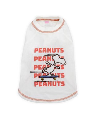 PET PARADISE スヌーピー スケボー Tシャツ 中型犬 大型犬 ホワイト