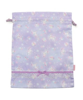 Mother garden マザーガーデン ユニコーン 巾着 《フラワー柄》  30cm×37cm フラワー柄