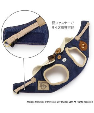 PET PARADISE ミニオン ティム ベストハーネス デニム ＳＳ 小型犬 デニム
