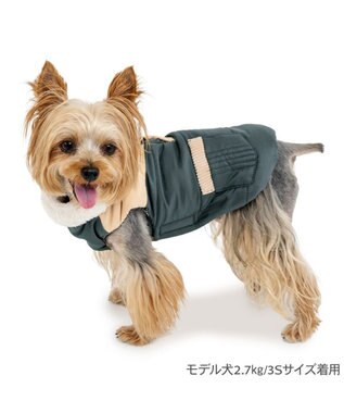 PET PARADISE ペットパラダイス 保温 エアベスト グリーン 小型犬 グリーン