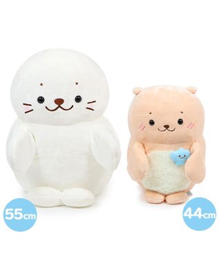 Mother garden しろたん らっこいぬ パペぐるみ 44cm 両手用 パペット ベージュ