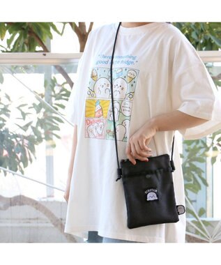 Mother garden しろたん ミニサコッシュ 黒