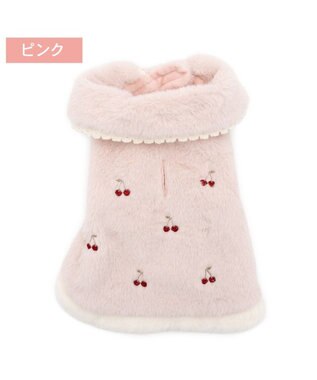 PET PARADISE ペットパラダイス チェリー ポンチョ 《ピンク》 中型犬 大型犬 ピンク