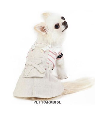  犬の服 犬 スカート つなぎ 【小型犬】 ナチュラル エプロン