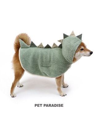 PET PARADISE ペットパラダイス 恐竜 ポンチョ もこもこ 中型犬