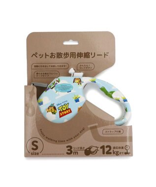 PET PARADISE ディズニー トイ・ストーリー 伸縮リード 《雲柄》 ライトブルー