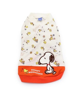PET PARADISE スヌーピー  ペティヒート  Tシャツ 長袖《ウッドストック》 小型犬 赤