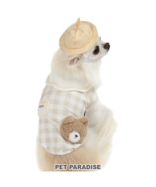  ペットパラダイス くまちゃん チェック 園児服 小型犬