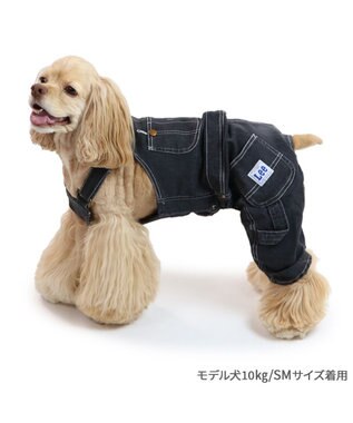 PET PARADISE Lee デニム オーバーオール 《ブラック》 中型犬 大型犬 ブラック