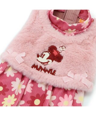 PET PARADISE ディズニー ミニーマウス ワンピース ベスト付き 《花柄 》小型犬 花柄