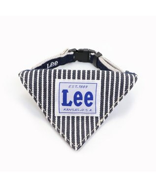PET PARADISE Ｌｅｅ ヒッコリー 両面バンダナ付き 首輪【３Ｓ】 紺（ネイビー・インディゴ）