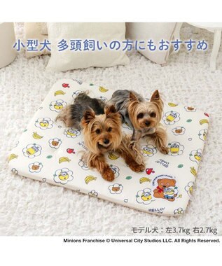 PET PARADISE ミニオン もちっと クール マット ホワイト×イエロー