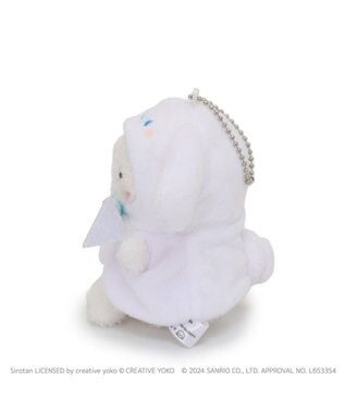 Mother garden しろたん ぬいぐるみキーホルダー シナモロール　【しろたん×サンリオキャラクターズ】 -