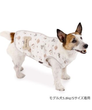 PET PARADISE ペットパラダイス ふわりと キルトベスト 《いぬ柄》 超小型犬 小型犬 ホワイト