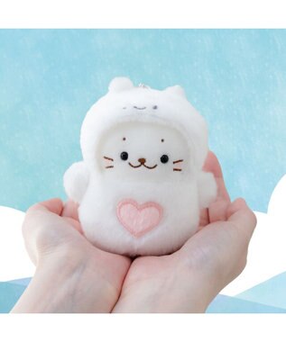 Mother garden しろたん ふわふわ キーホルダー 《クリオネ》 単品 クリオネ
