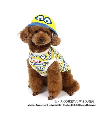 PET PARADISE ミニオン ボブ バケットハット付き Tシャツ 小型犬 イエロー