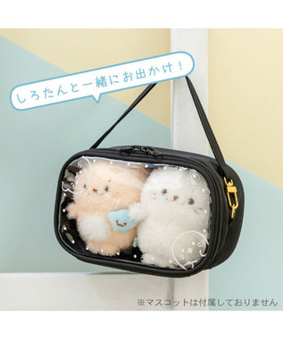 Mother garden しろたん どこでも！たてよこぬいぐるみキャリーケース 《ブラック》 ブラック