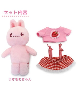 Mother garden マザーガーデン きせかえ ぬいぐるみ Sサイズ うさももちゃん 《ギンガムベリー》 うさももちゃん