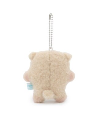 Mother garden しろたん フラットチーク キーホルダー 《らっこいぬ》 単品 らっこいぬ
