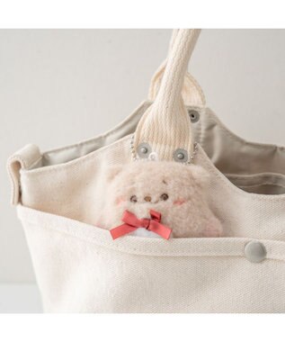 Mother garden しろたん フラットチーク キーホルダー 《らっこいぬ》 単品 らっこいぬ