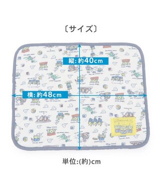 PET PARADISE ディズニー トイ・ストーリー エイリアン柄 柔らか クールマット (48×40cm) 紺（ネイビー・インディゴ）