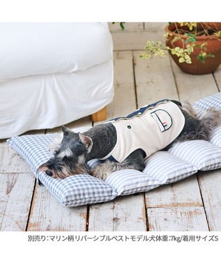 PET PARADISE ペットパラダイス ごろ寝マット 《マリン柄》 小型犬 マリン柄