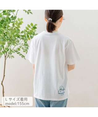 Mother garden しろたん 半袖 Ｔシャツ 《ウミウシ＆イカー》 ユニセックス ホワイト