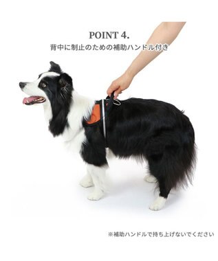 PET PARADISE ヘッドインハーネス  【Ｍ】オレンジ / ブルー 【中型犬 大型犬】 オレンジ×グレー