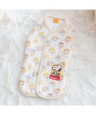 PET PARADISE スヌーピー キルトベスト 《頬杖柄》 中型犬 大型犬 ホワイト
