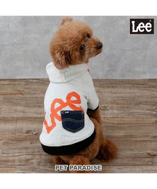  Lee ビッグ ロゴ パーカー 《グレー》 小型犬