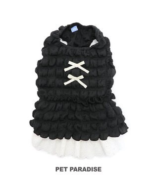 PET PARADISE ペットパラダイス ぽこぽこ ワンピース 《ブラック》 小型犬 ブラック