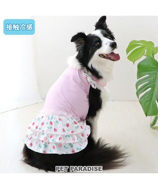 PET PARADISE ペットパラダイス 接触冷感 ワンピース 《いちご柄》 中型犬 大型犬