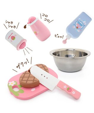 Mother garden マザーガーデン 野いちご おままごと キューティー デラックスキッチン UP ピンク（淡）