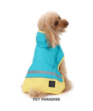 PET PARADISE 犬服 犬用品 ペットグッズ ペットウェア ペットパラダイス 切替レインマント 【超小型・小型犬】 | 犬用 超小型犬 小型犬 青緑