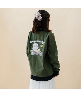Mother garden しろたん ブルゾン《しろたんライダー柄》 ユニセックス  カーキ