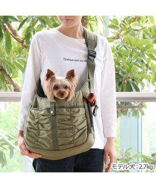 PET PARADISE ペットパラダイス  スリング キャリーバッグ 《キルトギャザー》 超小型犬 約1.5～4kg -