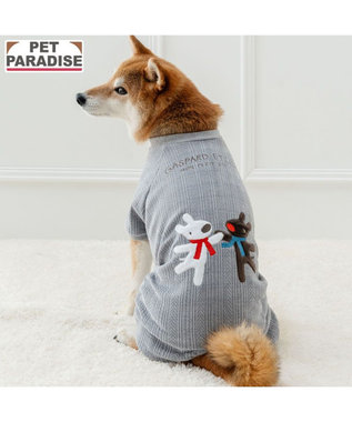 PET PARADISE リサとガスパール ニット風 ロンパース 中型犬