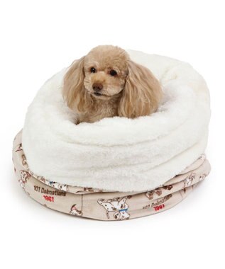 PET PARADISE ディズニー 101匹わんちゃん 筒形寝袋 遠赤外線 《風船柄》 42cm×70cm 風船柄
