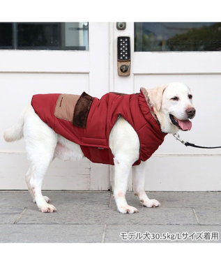 PET PARADISE ペットパラダイス 遠赤外線 保温 エアベスト 《ワインレッド》 中型犬 大型犬 ワインレッド