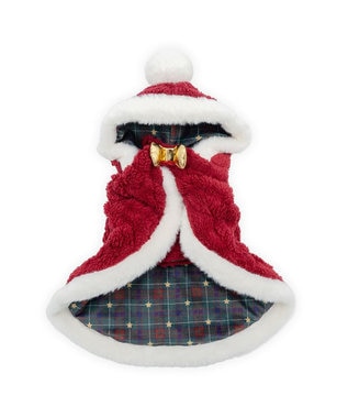 PET PARADISE ペットパラダイス サンタ なりきりポンチョ 2026 小型犬 レッド