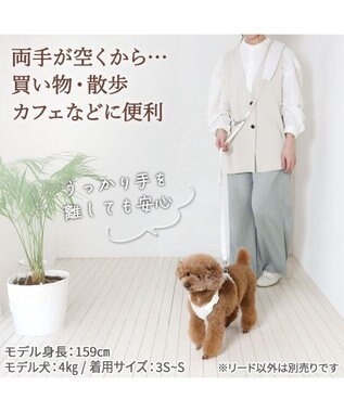 PET PARADISE ペットパラダイス ショルダーリード 花柄 SS～Ｓ 小型犬 オフホワイト