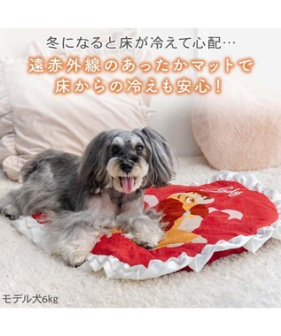 PET PARADISE ディズニー わんわん物語 レディ ハートボアマット レッド