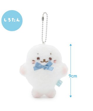 Mother garden しろたん フラットチーク キーホルダー 《しろたん》 単品 しろたん
