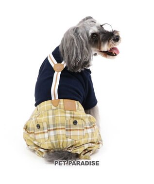  J.PRESS パンツ つなぎ 《タータンチェック》 小型犬